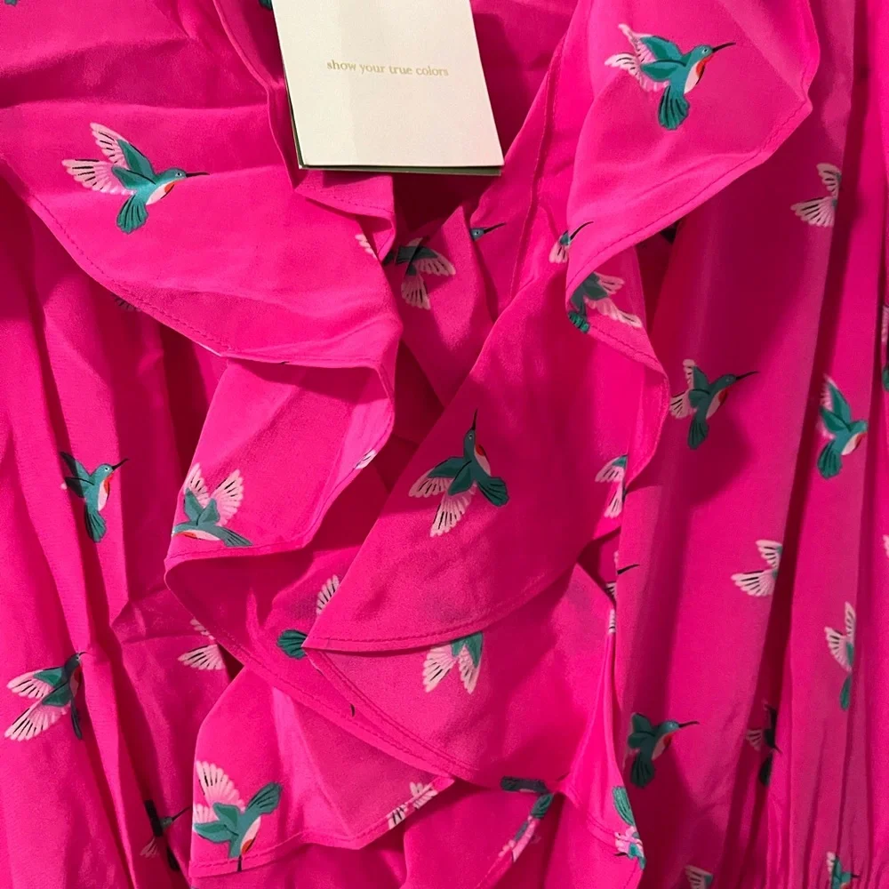 Kate Spade Hummingbird Ruffle Dress - Picture 4 of 6
